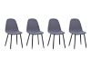 Picture of EMBER Dining Chair with Black Metal Legs