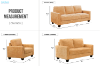Picture of  ANTONIA Fabric Sofa Range (Yellow) - 1 Seater