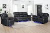 Picture of MARVIN Air Leather Manual Reclining Sofa Range (Black) - 1 Seat Recliner Chair (1R)
