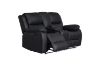 Picture of MARVIN Air Leather Manual Reclining Sofa Range (Black) - 1 Seat Recliner Chair (1R)