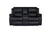 Picture of MARVIN Air Leather Manual Reclining Sofa Range (Black) - 1 Seat Recliner Chair (1R)