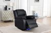 Picture of MARVIN Air Leather Manual Reclining Sofa Range (Black) - 3RRC+2RRC Sofa Set