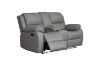 Picture of MARVIN Air Leather Manual Reclining Sofa Range (Grey) - 1 Seat Recliner Chair (1R)