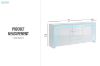 Picture of GRAINY 170 2-Door 3-Drawer High Gloss Buffet with LED Lights
