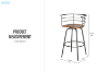 Picture of DANEL Bar Chair - Each