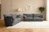 Picture of CAVINAS 3.5/2.5/1.5 Seater Fabric Sofa Range with Removable and Washable Covers (Dark Grey)
