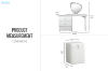 Picture of AURELIA 3-Drawer Extension Dressing Table with LED Mirror and Makeup Stool Set