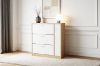 Picture of YORU 100 1-Door 3-Drawer Shoe Cabinet (Oak & White)