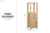 Picture of YORU Side Cabinet with Drawers and Shelves