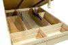 Picture of YORU Queen Size Bed Frame with Gas Lift Storage and Drawers