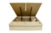 Picture of YORU 3PC Bedroom Set with Gas Lift Storage and Drawers in Queen Size