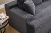 Picture of ASHFORD Fabric Sectional Compressed Sofa (Grey) - Chaise Facing Right