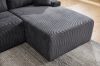 Picture of ASHFORD Fabric Sectional Compressed Sofa (Grey) - Chaise Facing Right