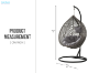 Picture of DAKOTA Rattan Outdoor Hanging Egg Chair (Grey)
