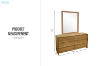 Picture of BRITTON 6-Drawer Australian Marri Hardwood Dresser with Mirror