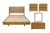 Picture of BRITTON Australian Marri Hardwood Bedroom Combo Set- 5PC Queen