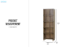 Picture of RIVERTON 5 - Tier Bookcase/Display Shelves (180x30cm)