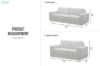 Picture of CORTONA 3/2 Seater Fabric Sofa Range - 2 Seater