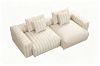Picture of ROMINA Feather-Filled Modular Sectional Sofa Range - 3PC Combo Set (RAF Armchairx1 + Armlessx1 + Left Facing Chaisex1)