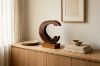 Picture of 650-045 Solid Teak Wood Rustic Decorative Sculpture (25cmx38cm)