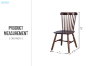 Picture of WINDSOR Solid Wood Dining Chair (Walnut) - Each