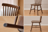 Picture of WINDSOR Solid Wood Dining Chair (Walnut) - 2 Chairs in 1 Carton