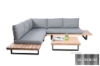 Picture of [FLOOR MODEL CLEARANCE] BASTON Aluminum Sectional Outdoor Lounge Sofa Set