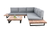Picture of [FLOOR MODEL CLEARANCE] BASTON Aluminum Sectional Outdoor Lounge Sofa Set