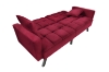 Picture of LUMI Convertible Sofa Bed with Adjustable Split-Back (Red)