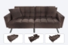 Picture of LUMI Convertible Sofa Bed with Adjustable Split-Back (Brown)