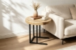 Picture of NATURA Solid Mungur Wood Round Side Table