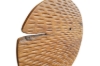 Picture of 650-040 Round Carving Decor Solid Teak Wood Sculpture (40cmx51cm)