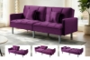 Picture of MILA Convertible Sofa Bed with Adjustable Split-Back (Purple)