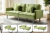 Picture of MILA Convertible Sofa Bed with Adjustable Split-Back (Green)