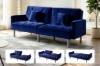 Picture of MILA Convertible Sofa Bed with Adjustable Split-Back (Dark Blue)