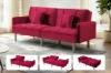 Picture of MILA Convertible Sofa Bed with Adjustable Split-Back (Red)