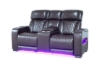 Picture of VOLT Air Leather Dual Motor Power Reclining Sofa Range with Cup Holders & Storage & USB Port & Wireless Charging & LED Lighting (Brown)