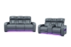 Picture of VOLT Air Leather Dual Motor Power Reclining Sofa Range with Cup Holders & Storage & USB Port & Wireless Charging & LED Lighting (Grey)
