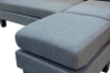Picture of HAXTON Reversible Linen Fabric Sectional Sofa (Dark Grey)
