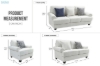 Picture of WESTBROOK 3/2/1 Seater Fabric Sofa Range